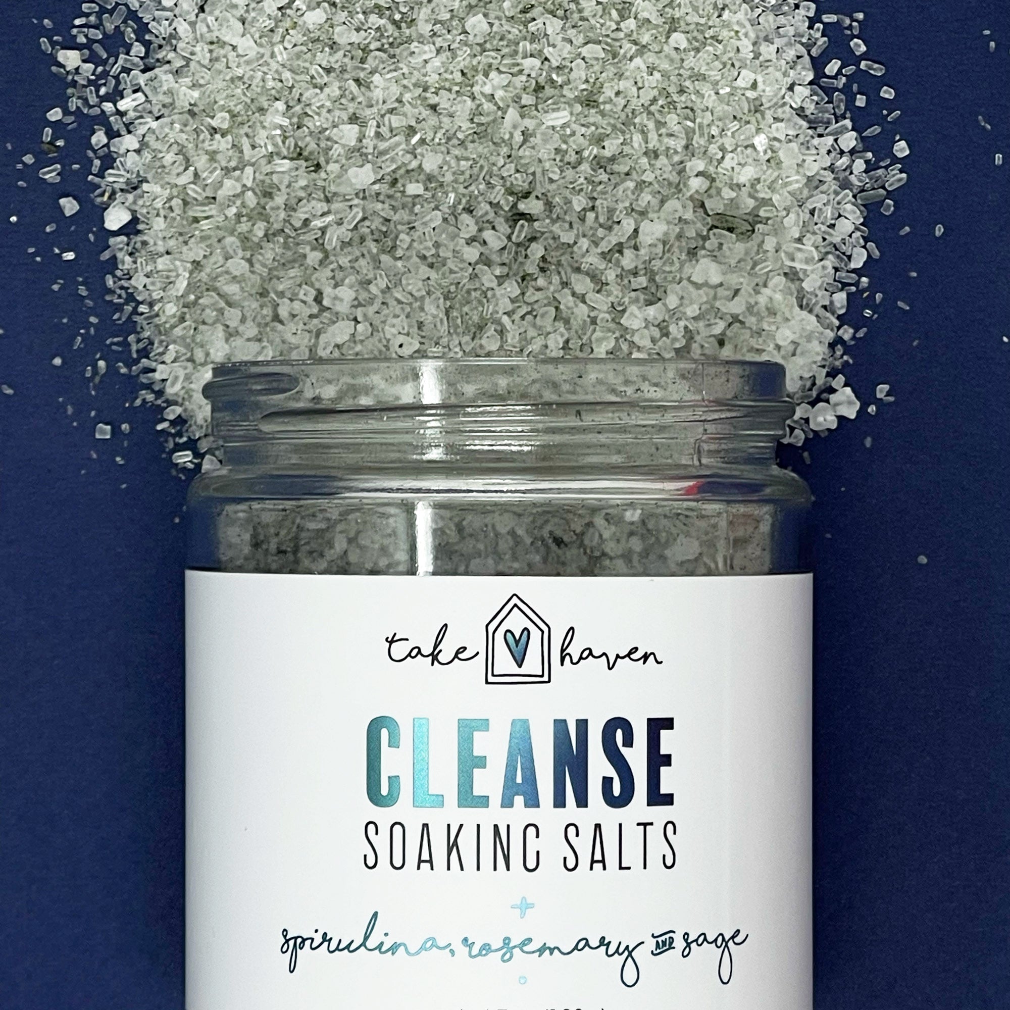 Cleanse: Spirulina, Cinnamon + Rosemary Bath Salts