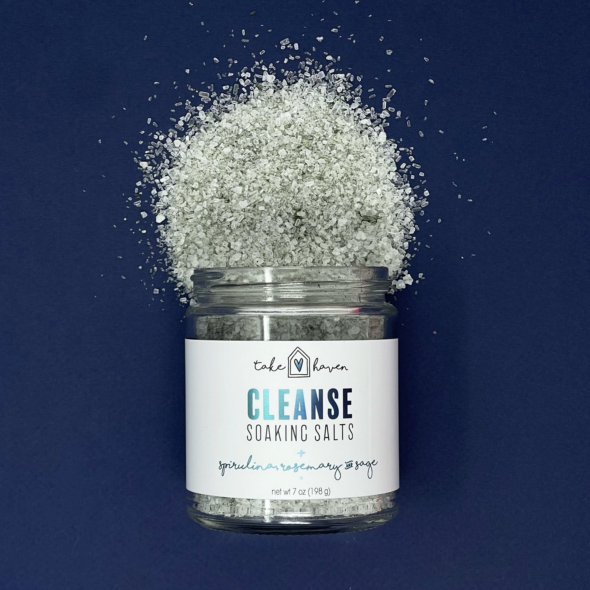 Cleanse: Spirulina, Cinnamon + Rosemary Bath Salts