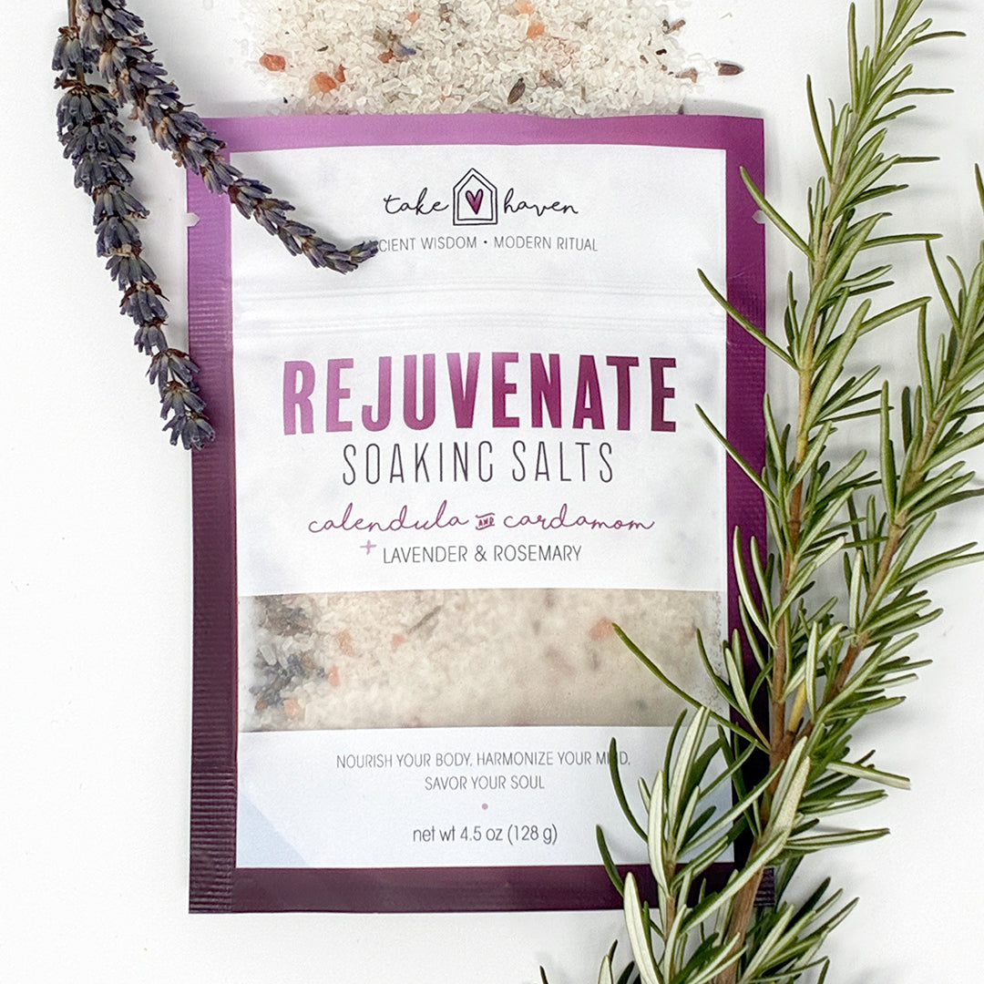 rejuvenate lavender plant Rejuvenate: Lavender + Herb Soaking Salts – Take Haven
