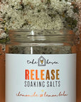 Release: Chamomile + Lemon Bath Soaking Salts