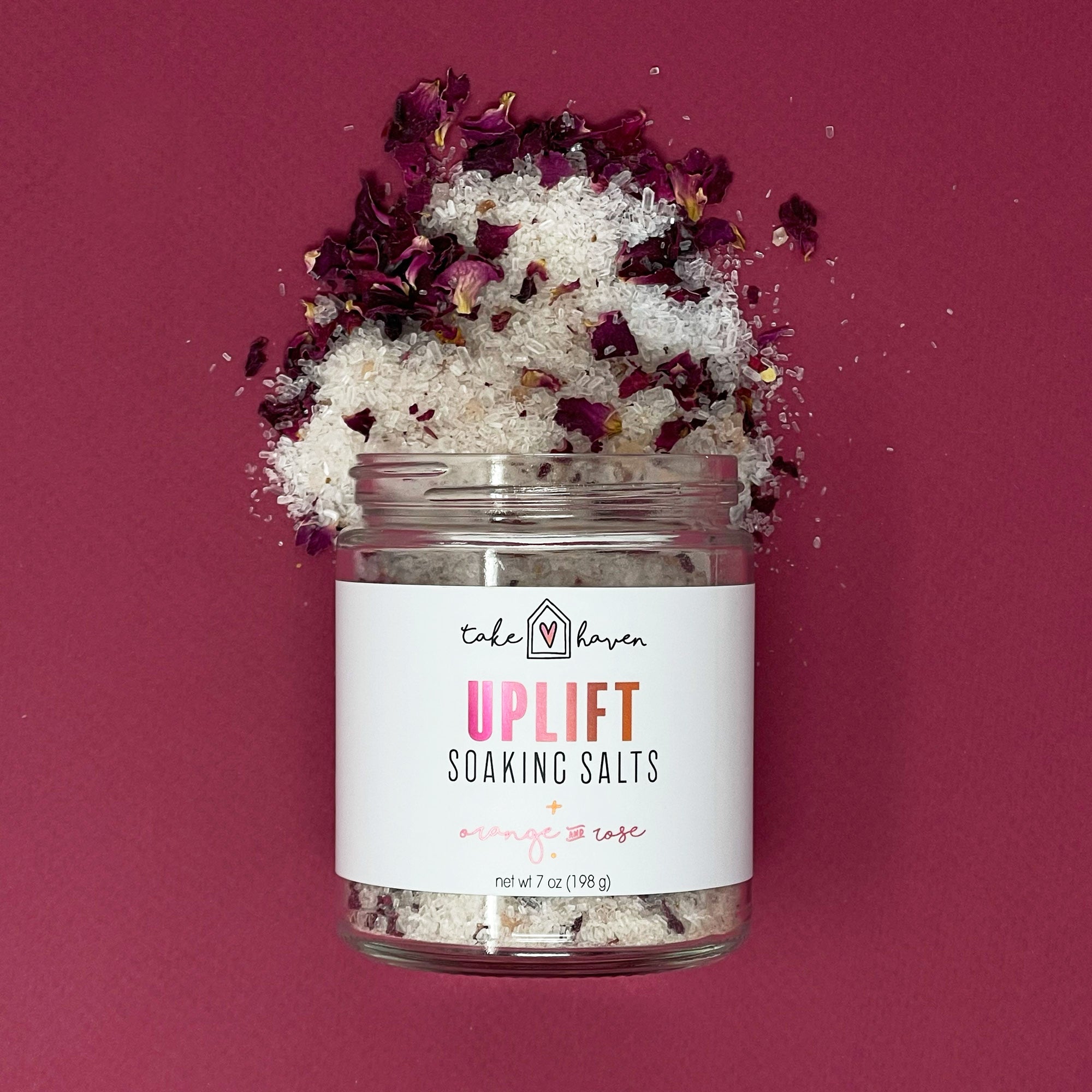 Uplift: Orange + Rose Bath Soaking Salts