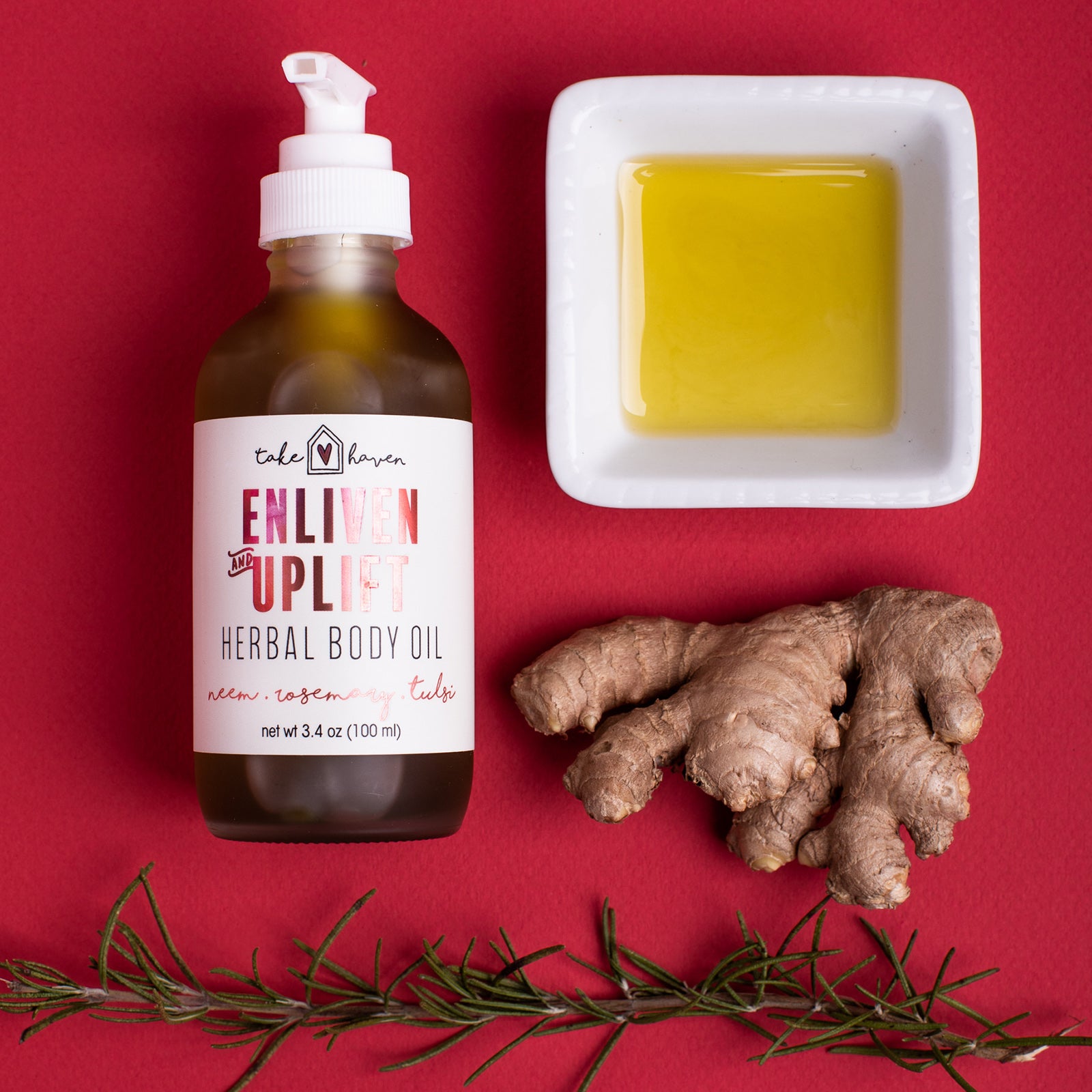 Enliven + Uplift Herbal Body &amp; Massage Oil