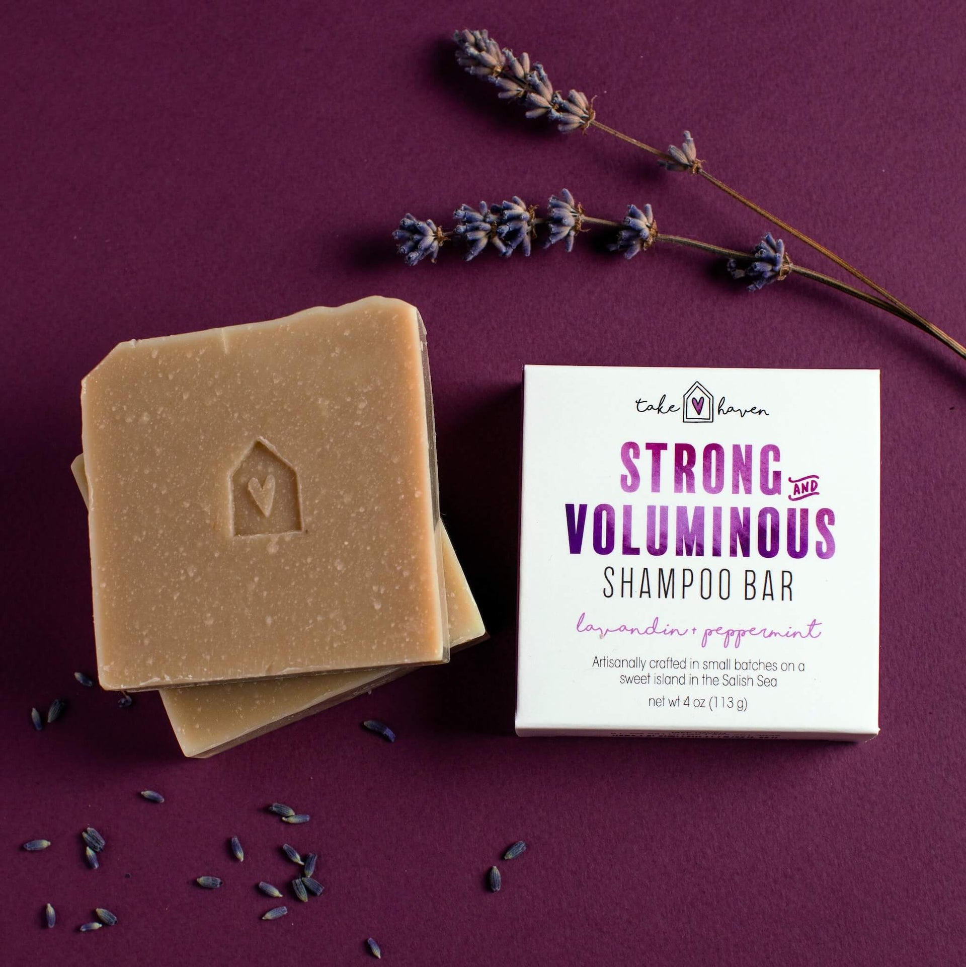 Strong + Voluminous Herbal Shampoo Bar Take Haven